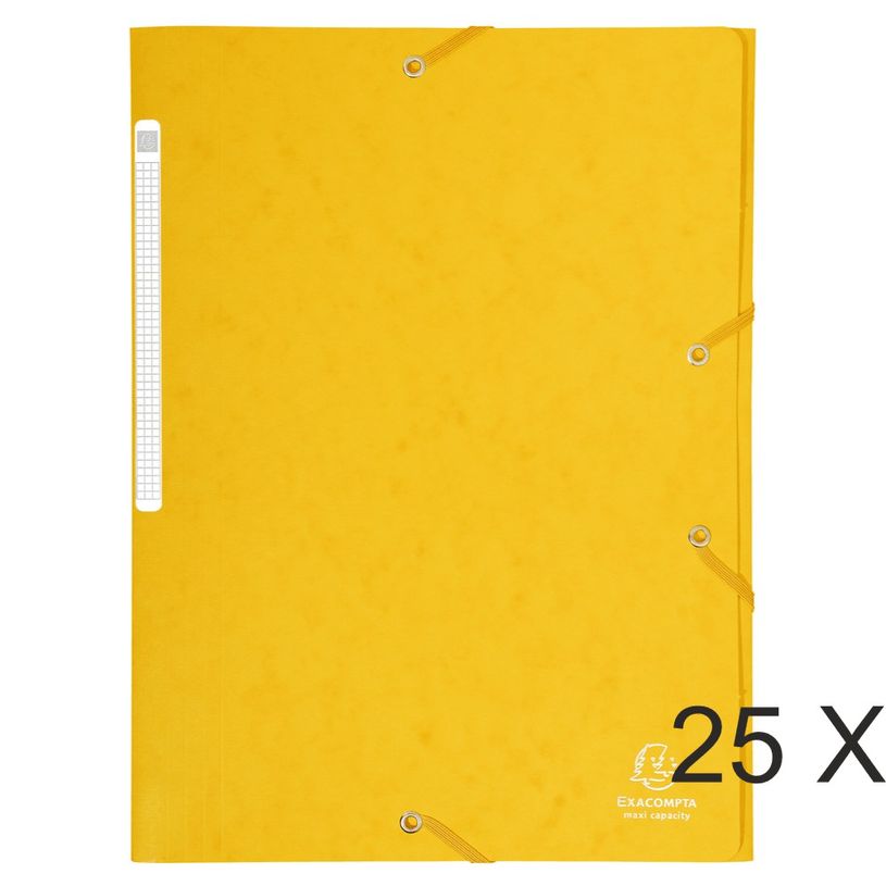 3130632171063-Exacompta - 25 Chemises à rabats maxi capacity - jaune-P_400011010_1-0