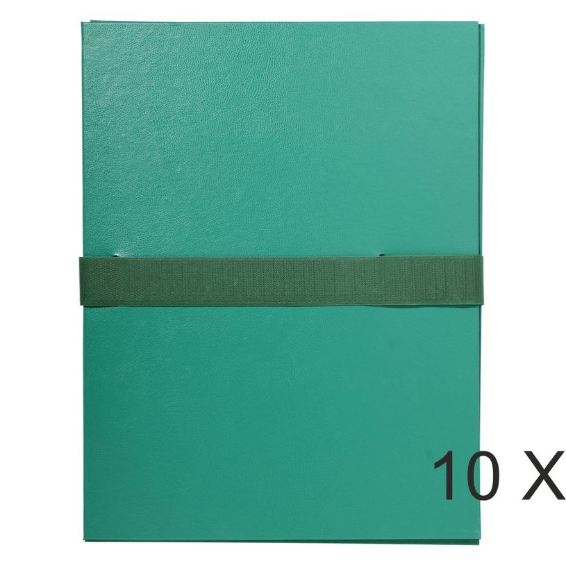 3130632006235-Exacompta - 10 Chemises extensibles 1 rabat à sangle scratch - vert-P_400011163_1-0