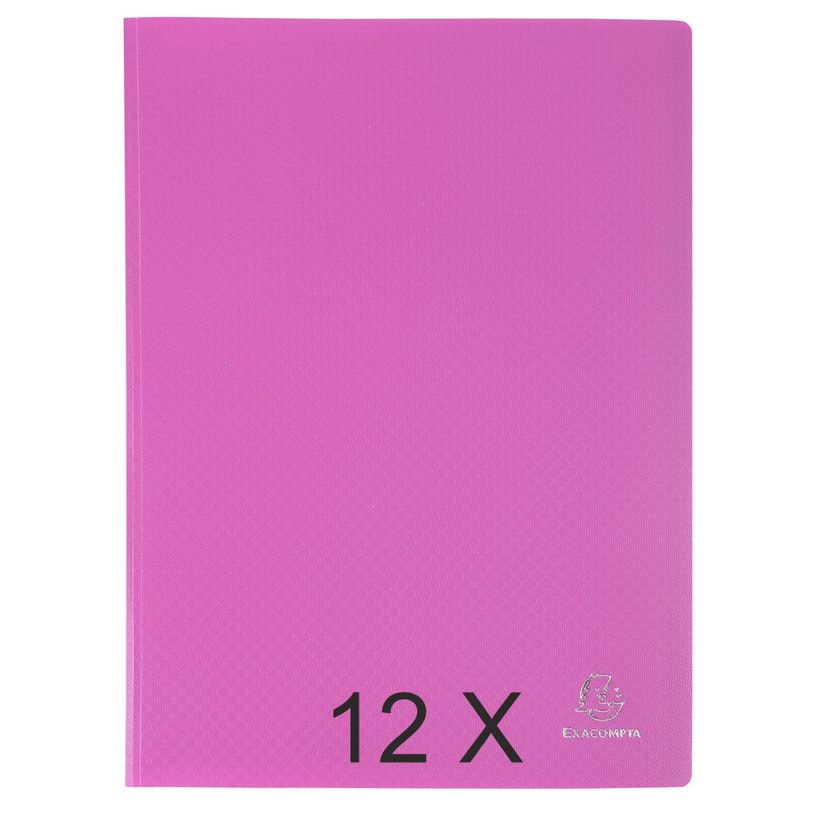 3130632883270-Exacompta Opak - 12 Porte vues - 60 vues - A4 - rose-P_400011724_1-0