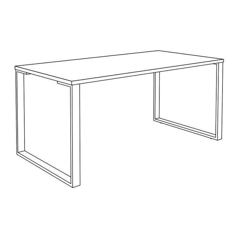 0404000122630-Bureau droit LOFTER - L80 cm - Plateau imitation Erable - pied Blanc-P_400012263_5-4