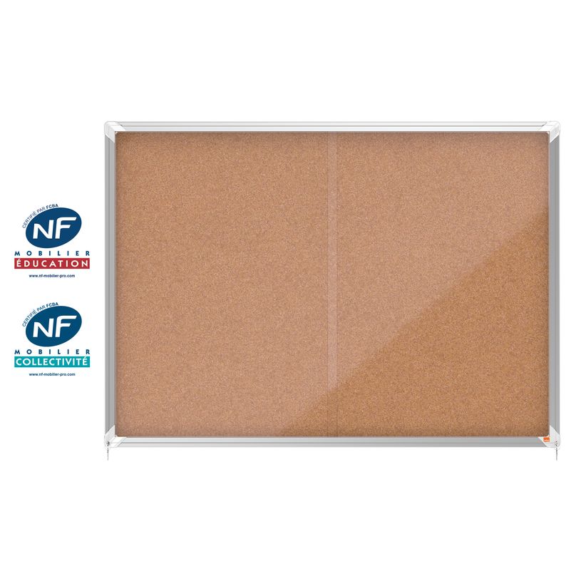 5028252063746-Nobo - Vitrine intérieure 18 A4 (1355 x 970 mm) - fond liège-P_400013874_1-0