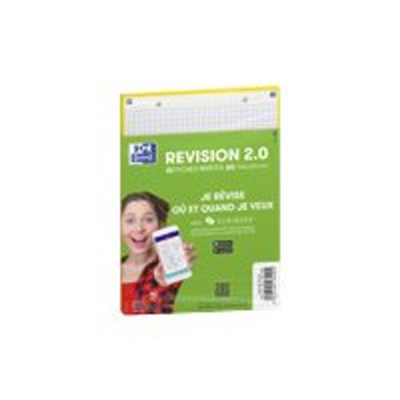 3020120170060-Oxford REVISION 2.0 - Pack de 32 Fiches Bristol Scribzee - 14,8 x 21 cm - petits carreaux -P_405113955_1-2
