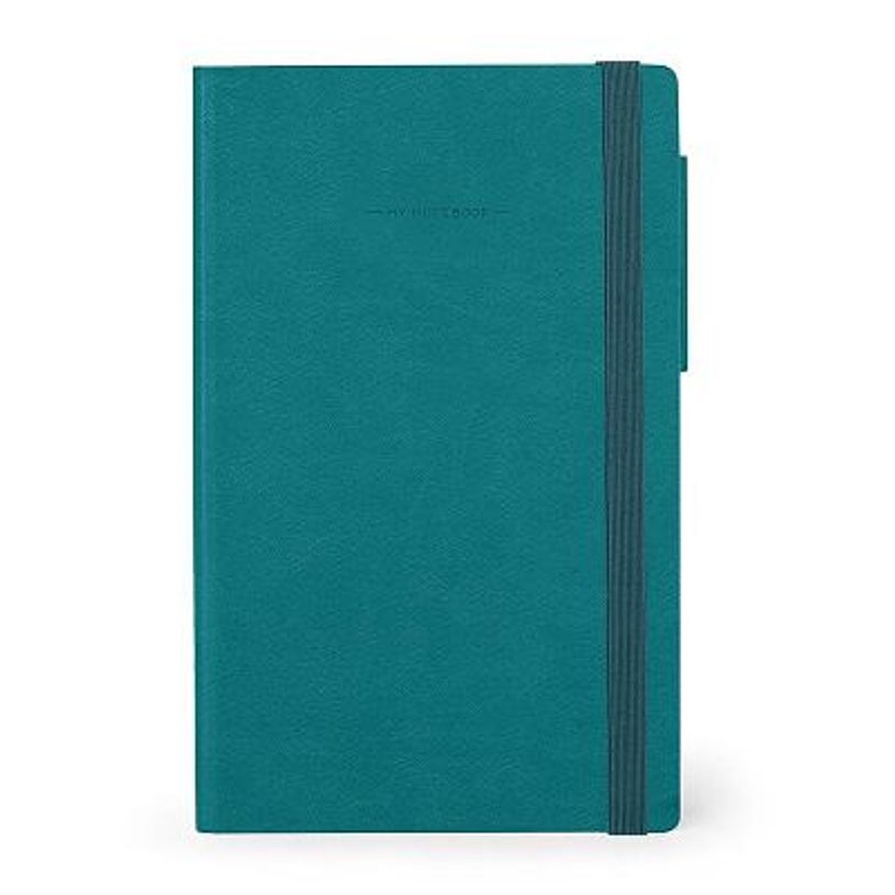 8053610786408-Legami My Notebook - Carnet de notes à élastique - 13 x 21 cm - ligné - bleu pétrole-P_405118304_7-0