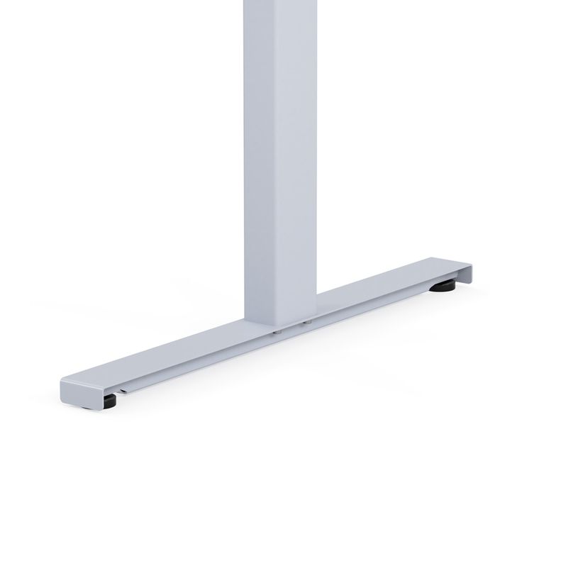 3760350281395-Bureau électrique UGO - L120x70cm - pieds gris - plateau blanc laqué-P_405119039_4-3