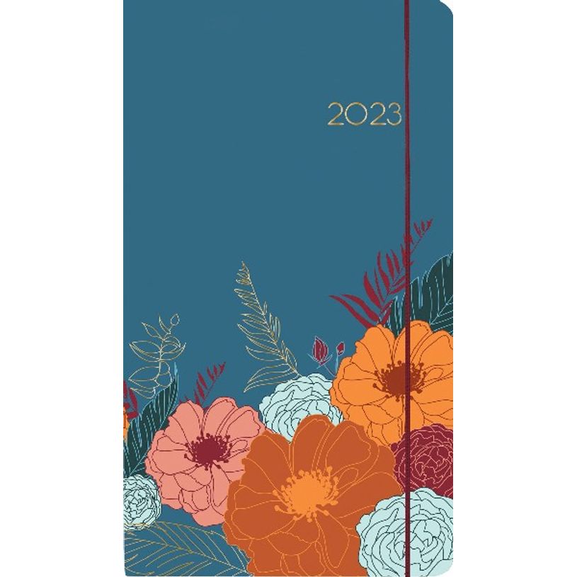 3664447134949-Agenda de poche Giverny - 1 semaine sur 2 pages - 9,5 x 17,5 cm - bleu - Oberthur-P_405120401_1-0