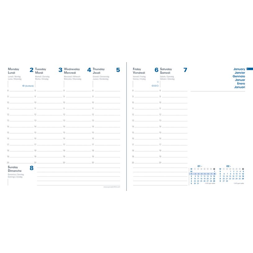 3371010474752-Agenda Equology - 1 semaine sur 2 pages - 16 x 16 cm - noir - Quo Vadis-P_405120792_2-1