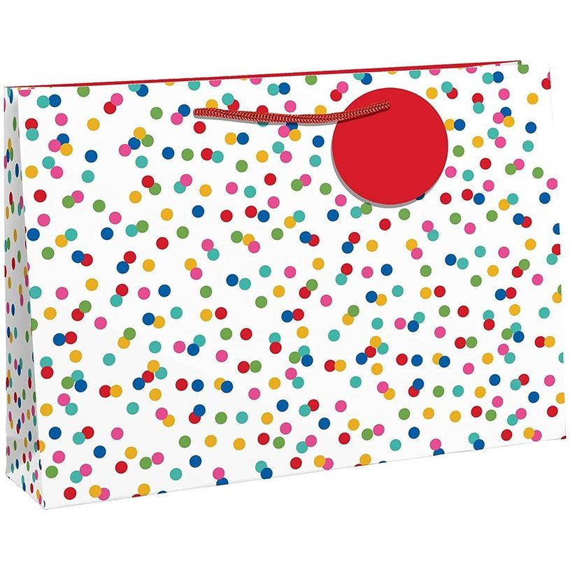 5033601008484-Clairefontaine - Sac cadeau à pois multicolore - 37,3 x 11,8 x 27,5 cm-P_405124531_1-0