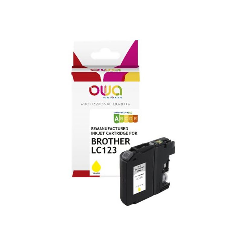 3112539783907-Cartouche remanufacturée Brother LC123 - jaune - Owa-P_405131015_1-0
