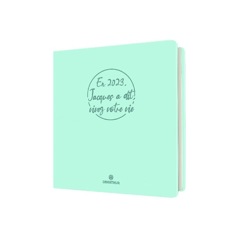 3664447145778-Agenda Camelia - 1 semaine sur 2 pages - 16,5 x 16,5 cm - lagon - Oberthur-P_405132001_1-0