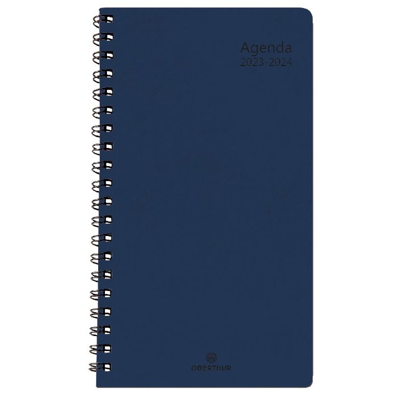 3664447150116-Agenda à spirale Grenade 16 poche - 1 semaine sur 2 pages - marine - Oberthur-P_405132043_1-0