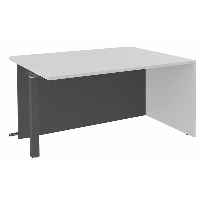 3253310213791-Banque d'accueil Module d'extrémité PMR OLA - L140 x H72,5 x P115 cm - structure carbone-P_405132661_1-0