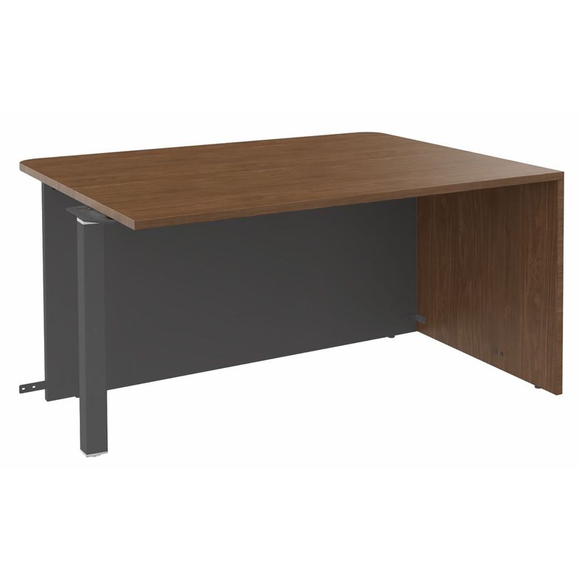 3253310268098-Banque d'accueil Module d'extrémité PMR OLA - L140 x H72,5 x P115 cm - structure carbone-P_405132665_1-0