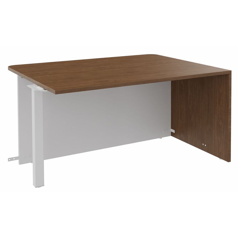 3253310268135-Banque d'accueil Module d'extrémité PMR OLA - L140 x H72,5 x P115 cm - structure blanc p-P_405132666_1-0