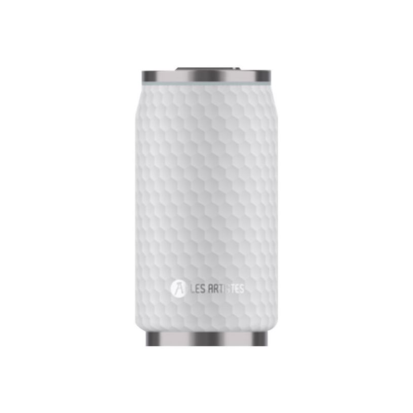 3614300085444-Les Artistes Paris - Canette isotherme - blanc nid 'abeilles - 280 ml - acier inoxydable-P_405133671_1-0