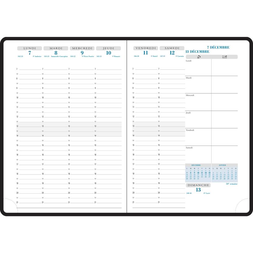 3660942080750-Agenda Eden Visuel Horizons 20 - 1 semaine sur 2 pages - 15 x 21 cm - or doux - Exacompta-P_405147058_3-2