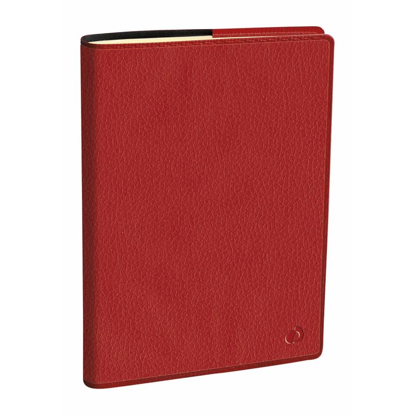 3371010498802-Agenda Marlow President Prestige avec répertoire - 1 semaine sur 2 pages - 21 x 27 cm - bordeaux - Quo--0