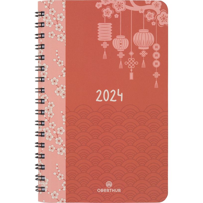 3664447156934-Agenda à spirale Tokyo - 1 semaine sur 2 pages - 10 x 15 cm - bleu - Oberthur-P_405148950_1-0
