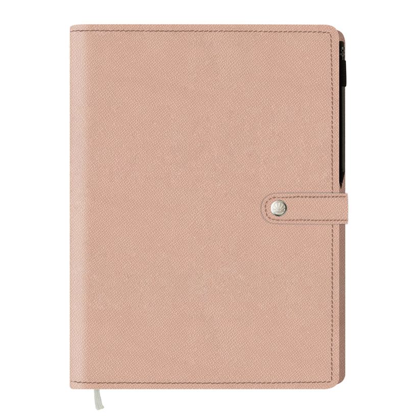 3664447159508-Agenda à spirale Lady Kent - 1 semaine sur 2 pages - 22 x 28 cm - nude - Oberthur-P_405149052_1-0