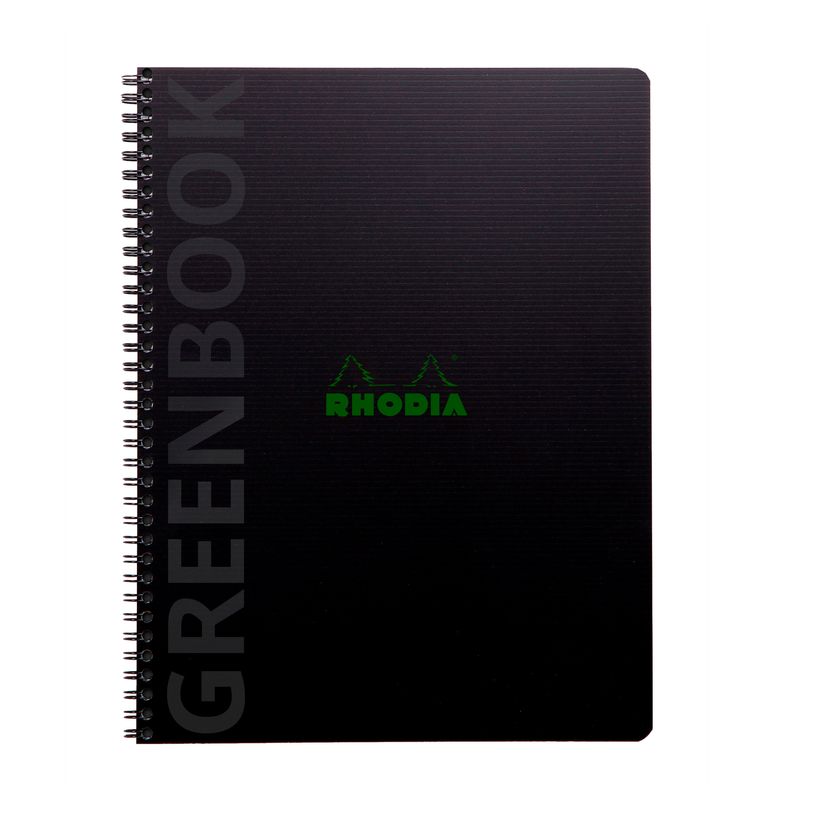 3037921199121-RhodiActive Greenbook - Cahier à spirale 100% recyclé - A4+ (22,5 x 29,7 cm) - 160 pages 90 g/m² - p-P_405150824_1-0