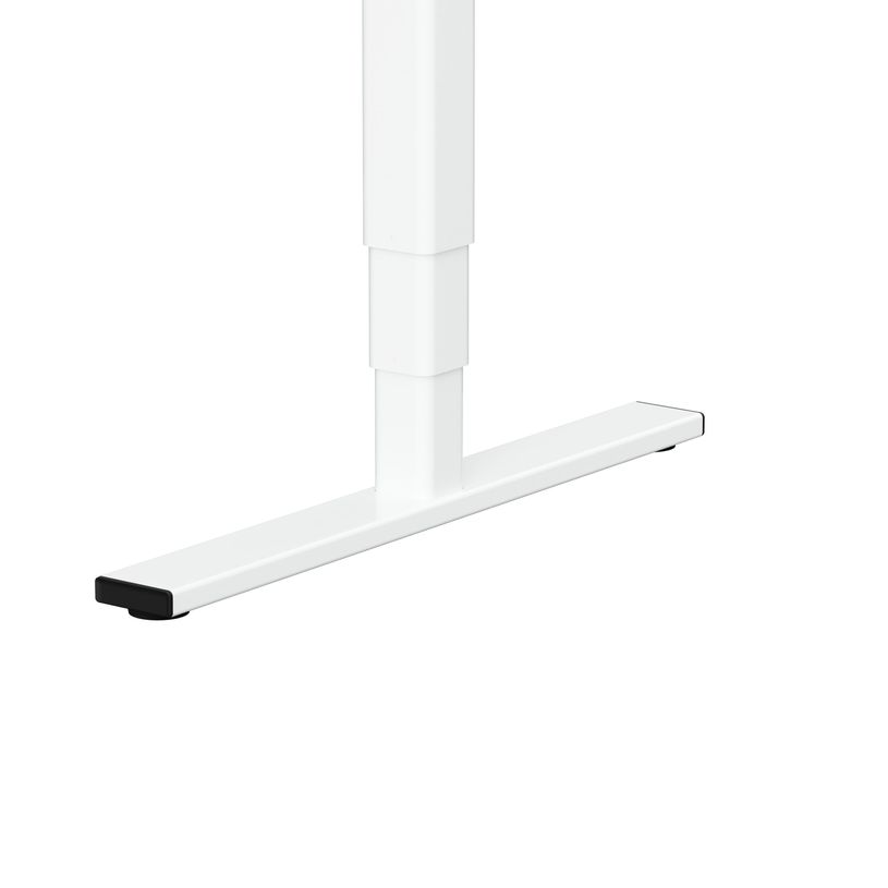 3760350288912-Bureau électrique VICTOR - L100x70cm - Pieds blancs - plateau blanc laqué-P_405156031_3-2