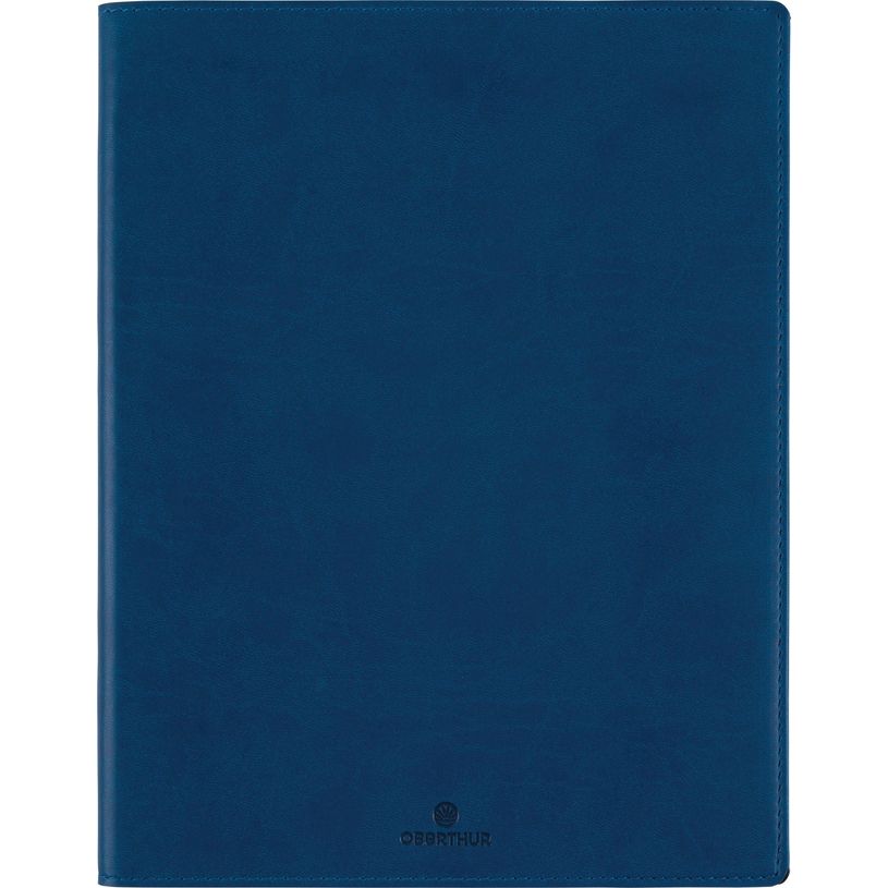 3664447169262-Agenda à spirale Dayton - 1 semaine sur 2 pages - 22 x 28 cm - bleu marine - Oberthur-P_405162150_1-0