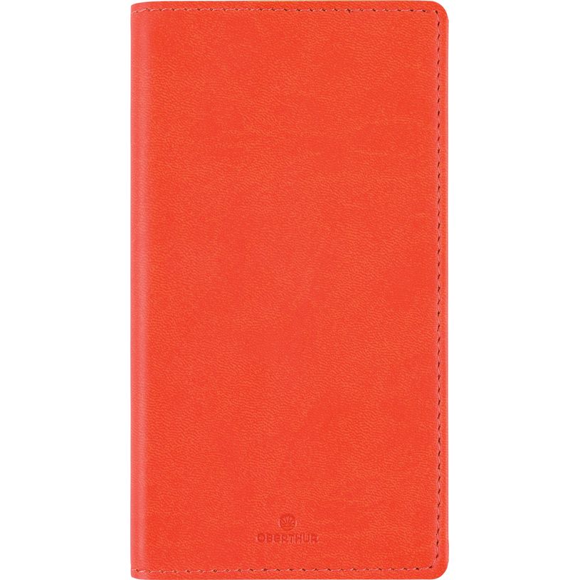 3664447169569-Agenda à spirale Dayton - 1 semaine sur 2 pages - 9,5 x 17,5 cm - orange - Oberthur-P_405162171_1-0