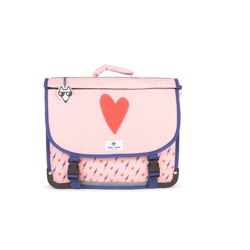 3663842008213-Cartable réversible Heart - 41 cm - 2 compartiments - rose - Pol Fox-P_405164587_2-1