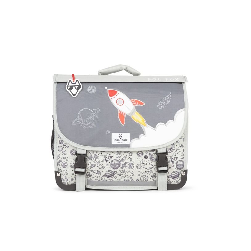 3663842008336-Cartable réversible Rocket - 38 cm - 2 compartiments - gris - Pol Fox-P_405164605_2-1