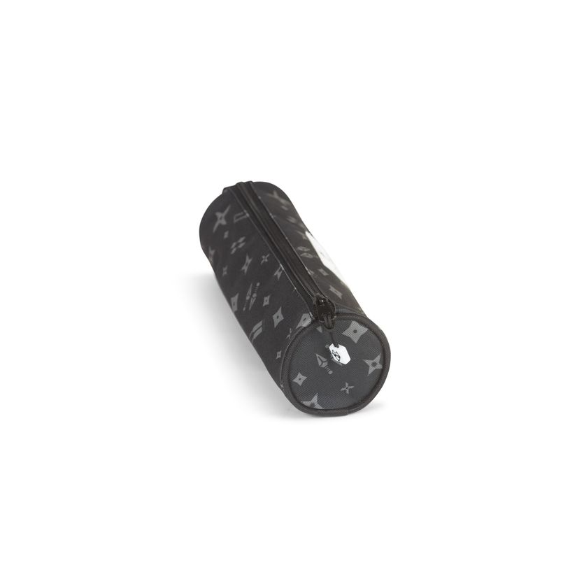 3663842008411-Trousse ronde Ninja - 1 compartiment - gris - Pol Fox-P_405164634_2-1
