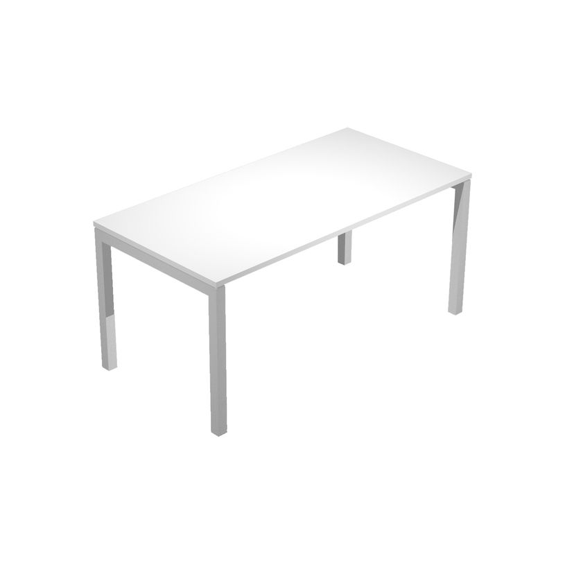 7331920001772-Bureau droit Trend - L160 - pieds arches - plateau imitation blanc-P_405165734_1-0