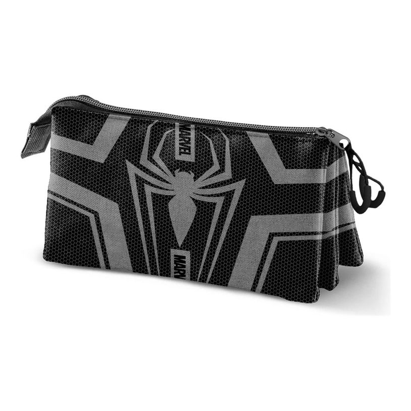8445118063066-Spiderman - Trousse - triple - Ripstop - noir - Spiderman Town-P_405182325_2-1