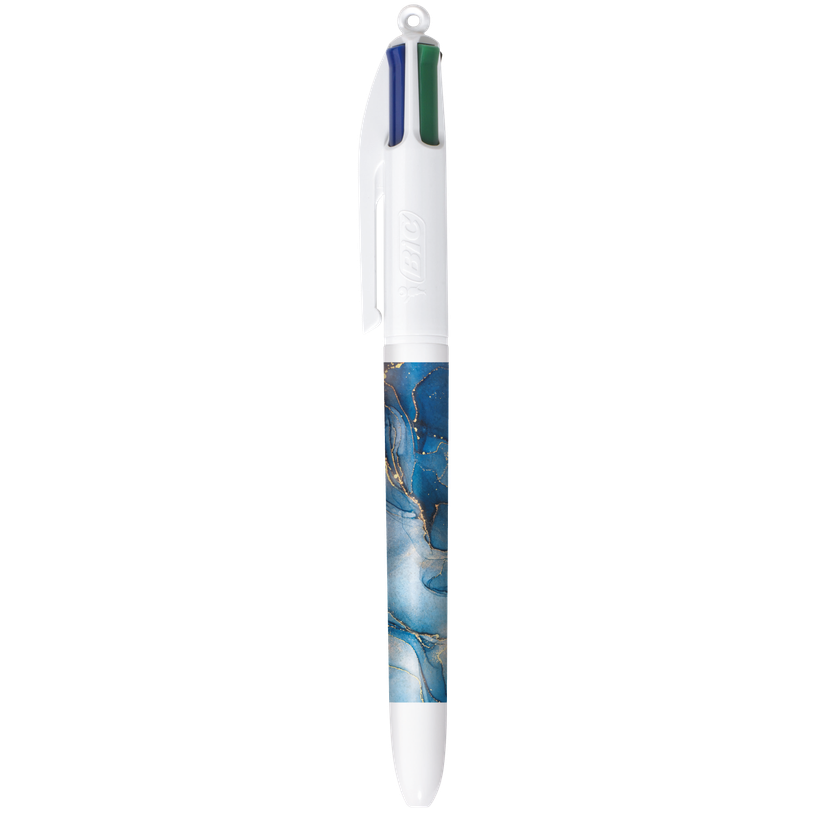 3086123755284-BIC 4 Couleurs - Stylo à bille 4 couleurs - 1 mm - pointe moyenne - blue liquid-P_405184362_2-1