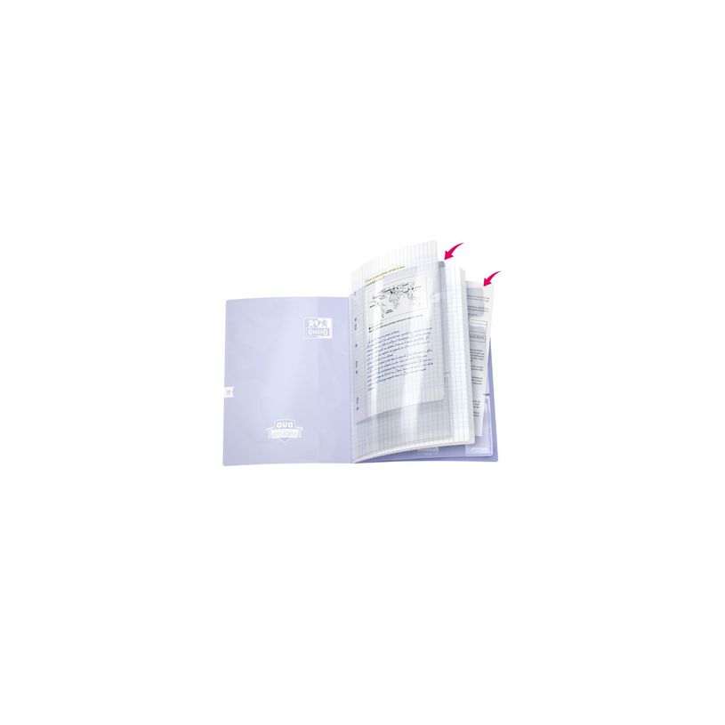 3020120225081-Oxford Duo - Cahier polypro 24 x 32 cm - 96 pages - grands carreaux (Seyes) - disponible-P_405184484_13-12