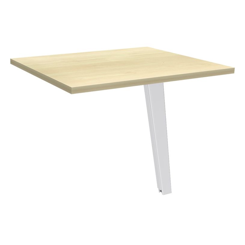 3253310357297-Retour direct pour bureau Steely - L80 - 1 Pied métal blanc - plateau erable-P_405185135_1-0