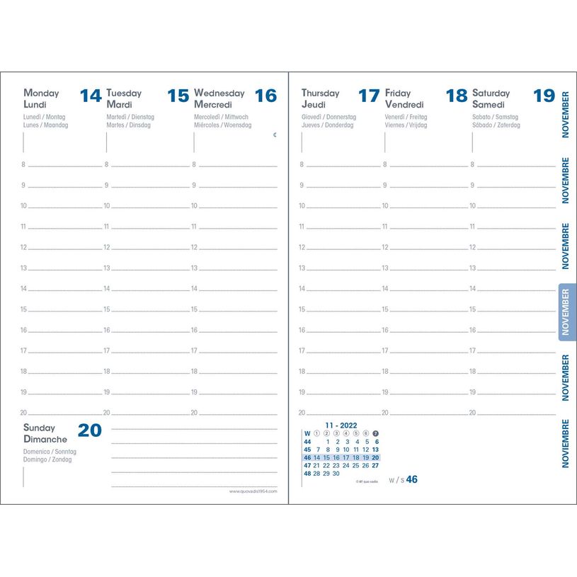 3371010513840-Quo Vadis Harmony - Agenda - 2025 - semainier - mini - 100 x 150 mm - portrait - cloud blue - papier re--1