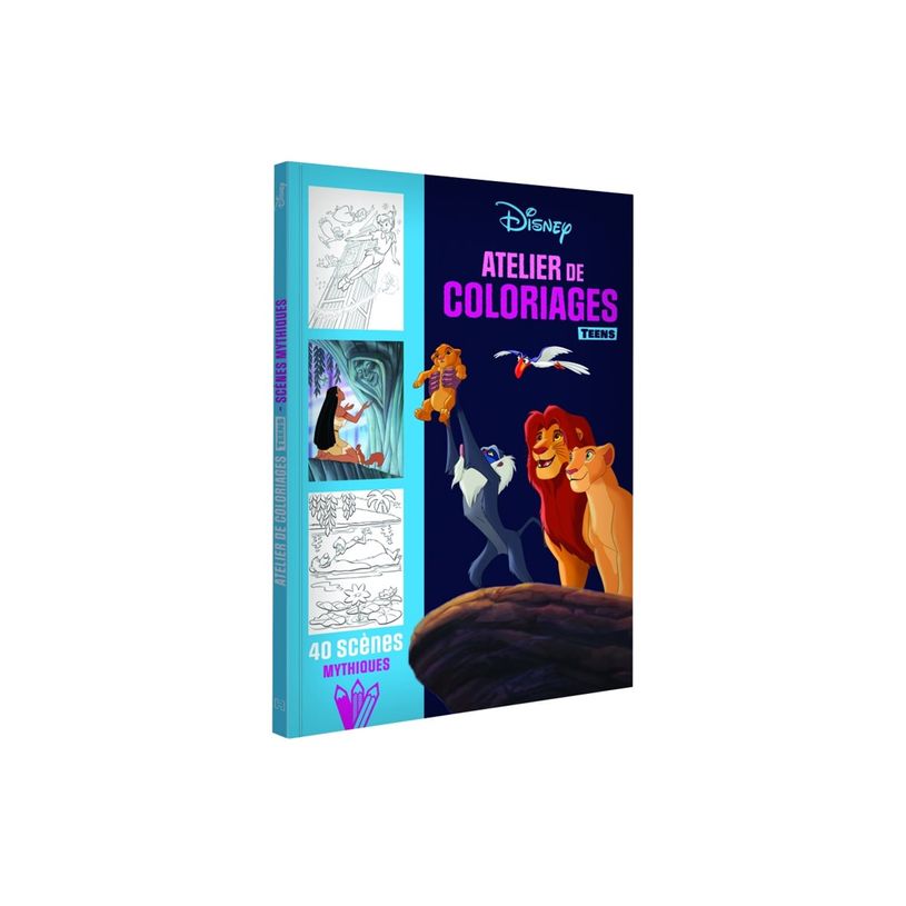 9782017198741-Atelier de coloriages - Les scènes mythiques - Disney Teens - livre à colorier-P_405188638_7-2