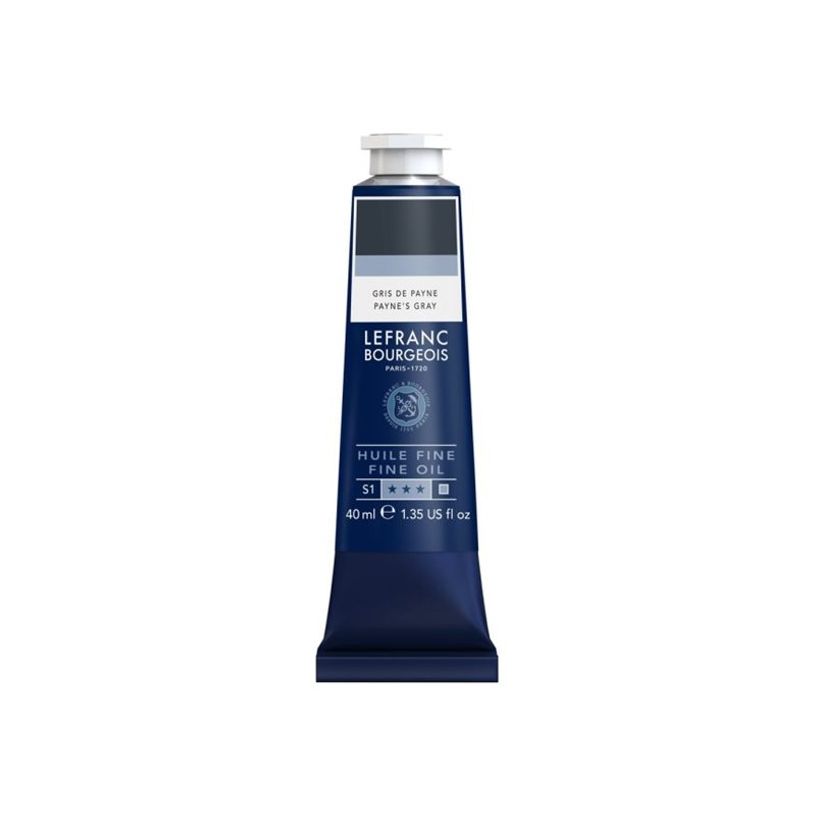 3013643017981-Lefranc Bourgeois - Peinture à l'huile - gris de Payne - transparent - fine - 40 ml-P_405216777_3-0