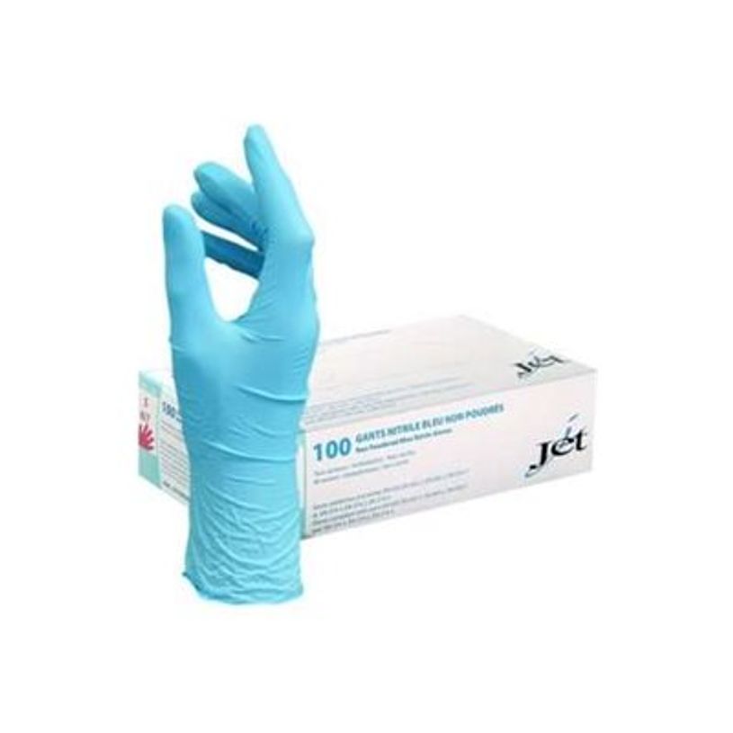 3378927596706-JET - Gants - taille : 7 - caoutchouc nitrile - bleu (pack de 100)-P_405221928_1-0