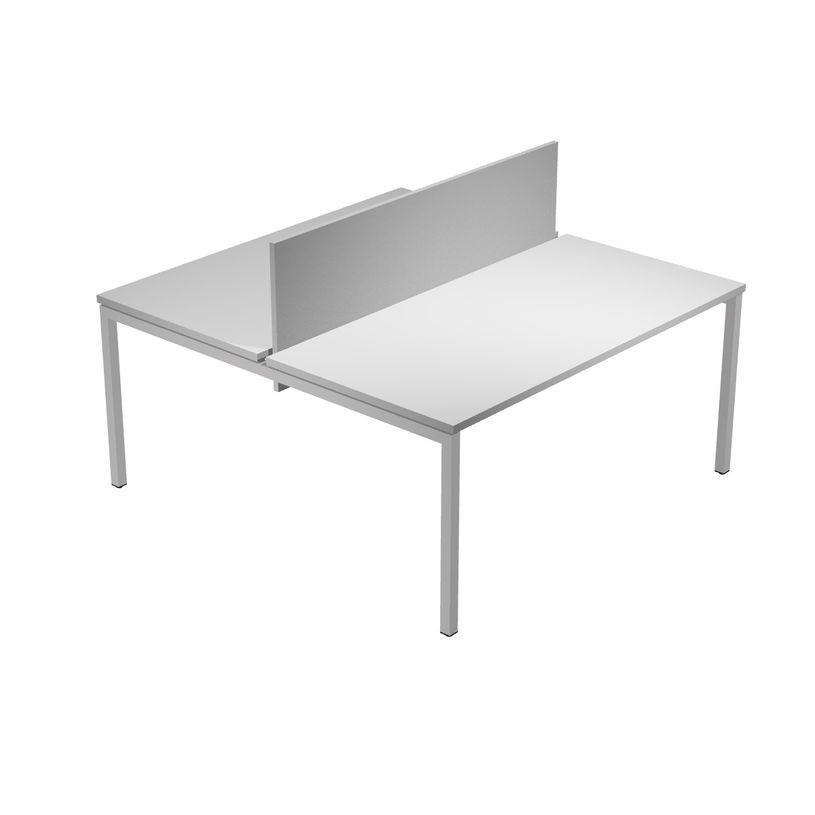 0404052254945-Bureau bench Trend - L160 - avec panneau de séparation - plateau gris-P_405225494_1-0