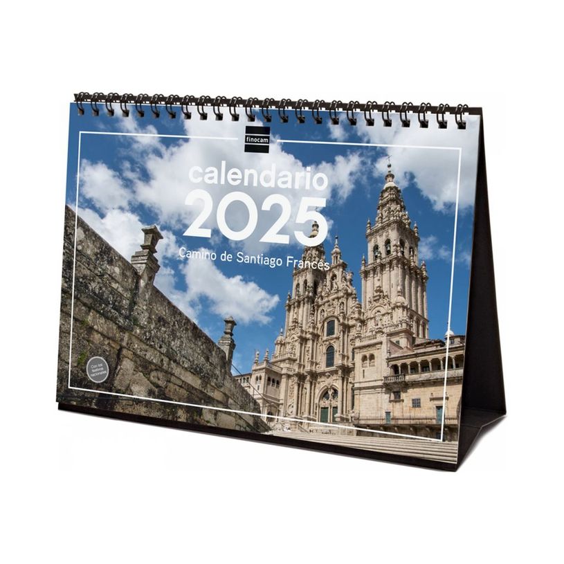 8422952383024-Finocam - Calendrier - de bureau - 2025 - Way of St.James - mois à afficher - S - 210 x 1-P_405226642_3-0