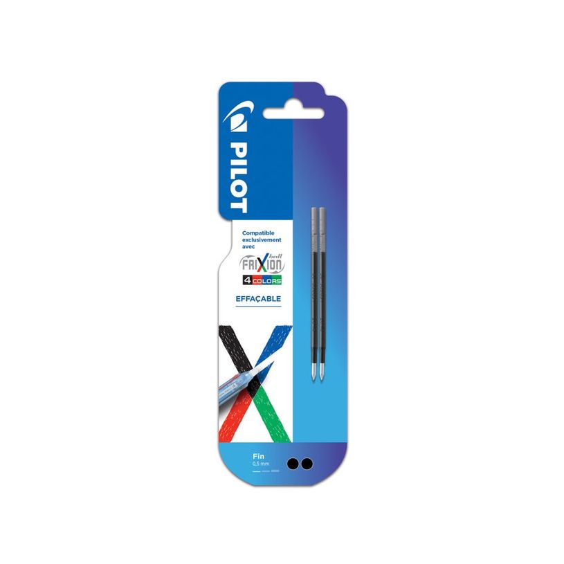 3131910447511-2 Recharges Frixion Ball - 4 couleurs - pointe fine - noir-P_405231058_1-0