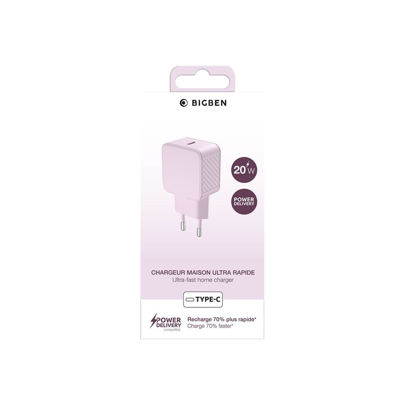 3571211536741-BigBen - Adaptateur alimentation - CA / USB-C - 20 Watt - rose-P_405240120_1-3