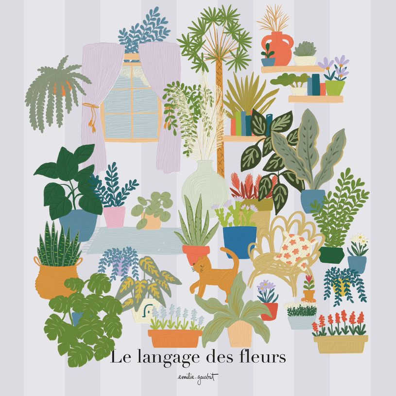 3700368835500-Calendrier 2026 BLUE ART EDITIONS "Le langage des fleurs" Emilie Gauvrit 30 X 30 cm--0