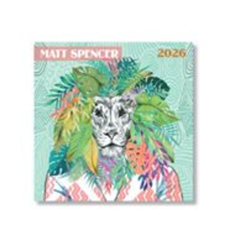 3700368835555-BLUE ART - Calendrier - 2026 - animals by Matt Spencer - mois à afficher - 14 feuilles - -P_405244288_1-0