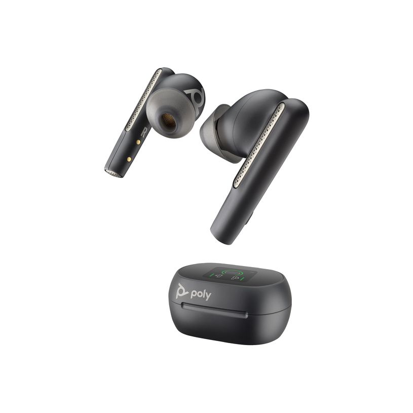 0197497053852-Poly Voyager Free 60+ - Écouteurs sans fil avec micro - intra-auriculaire - Bluetooth - Suppresseur de bruit actif - USB-A via adaptateur Bluetooth, jack 3,5mm - noir de char-P_405246691_4-10