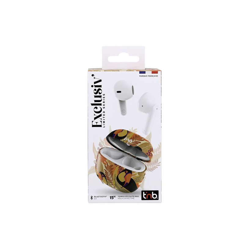 3303170120736-T'nB Exclusiv TOUCAN - Écouteurs sans fil avec micro - orange, jaune-P_405247728_3-2