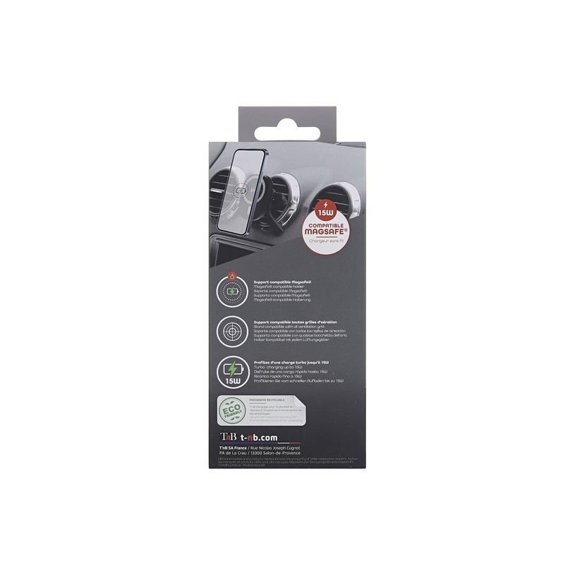 3303170114360-T'nB - Support/chargeur pour voiture pour téléphone portable - 15W wireless charger for -P_405251787_8-5