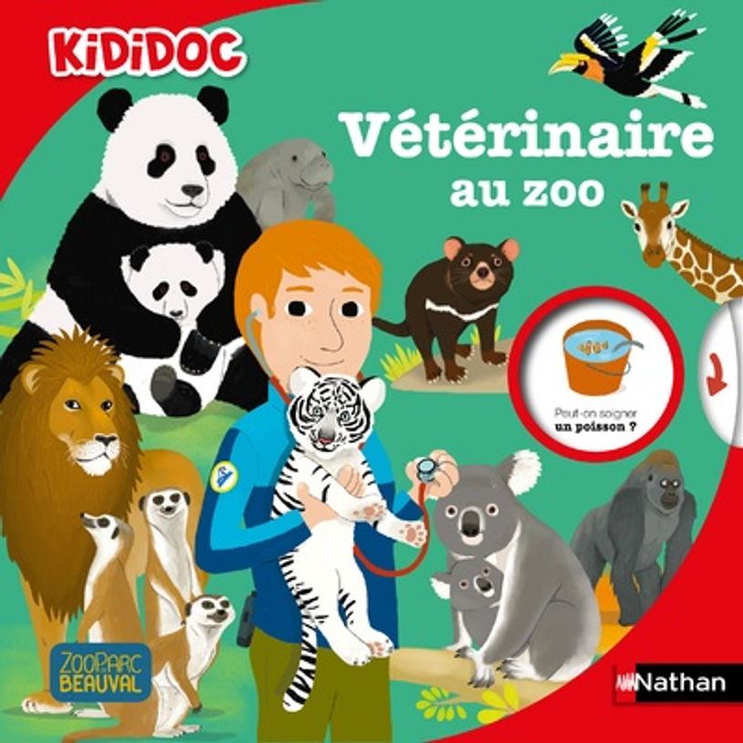 9782092596678- Vétérinaire au zoo - Livre animé Kididoc dès 6 ans--0