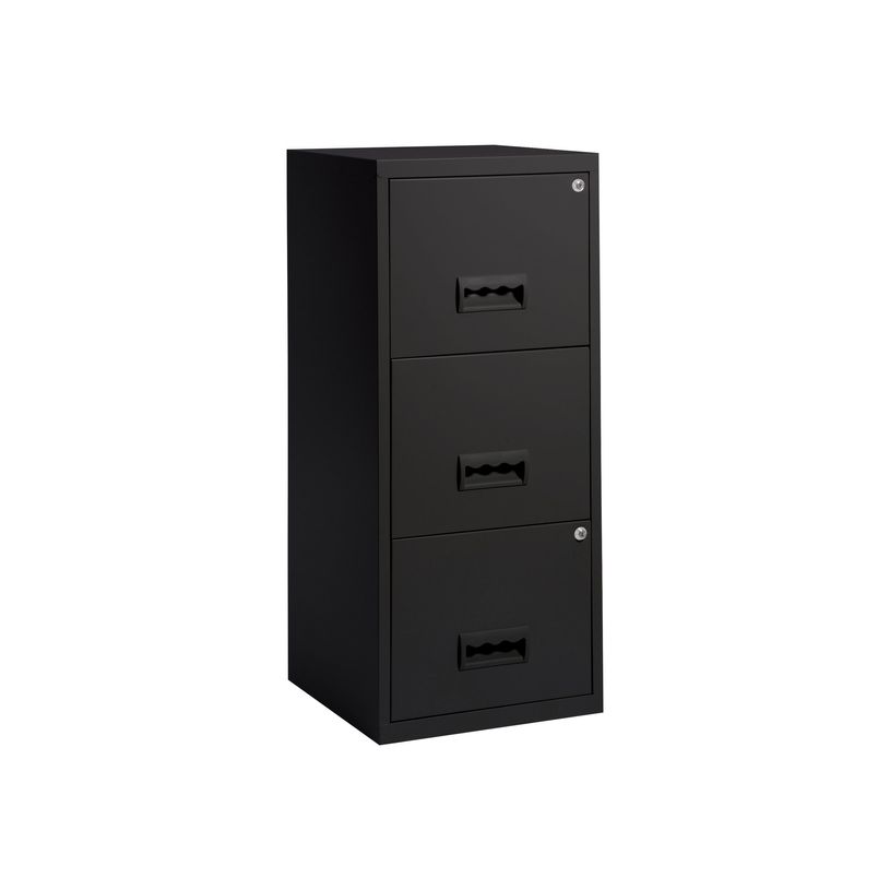 3219090950547-Classeur 3 tiroirs pour dossiers suspendus - 95,7 x 40 x 40 cm - noir-P_77032450_1-0