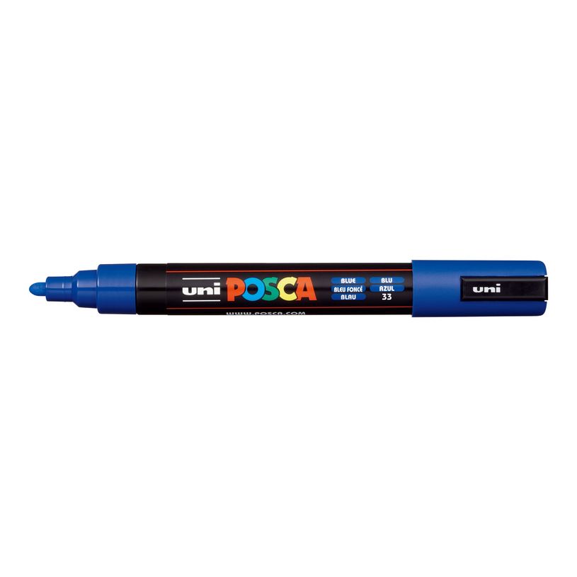 4902778916124-Posca - Marqueur peinture pointe moyenne - bleu foncé-P_79136894_1-0